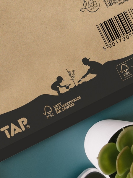 Koperta ochronna D/14 eco brązowa 200x275 [180x265] TAP Comebag (5szt)